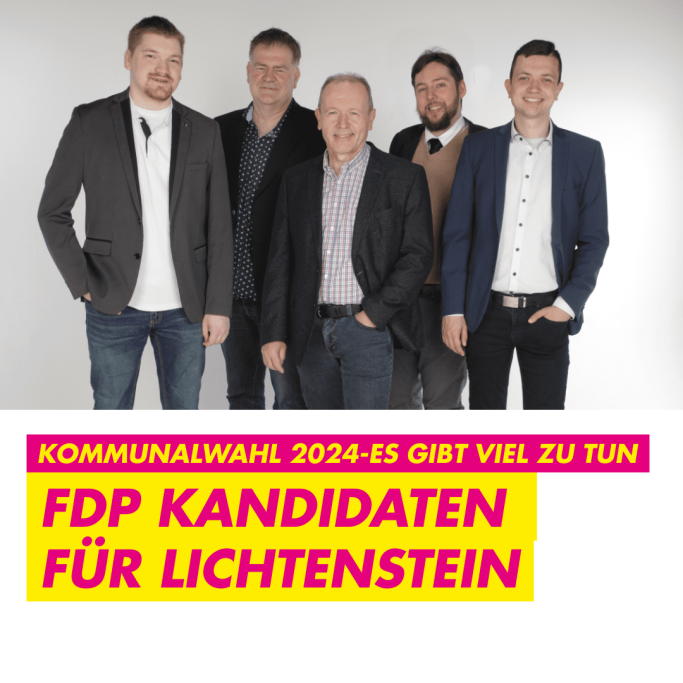 Unsere Kandidaten für Kommunalwahl in Lichtenstein am 09 Juni 2024